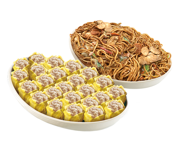 24 Pieces Siomai with Small Pancit Canton Platter