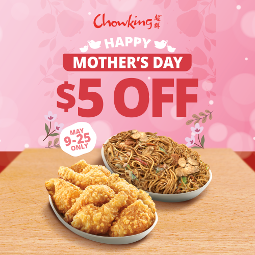 Chowking Mother's Day $5 Off Deal 2025