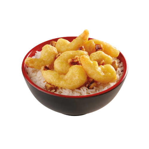 Honey Walnut Shrimp Rice Bowl