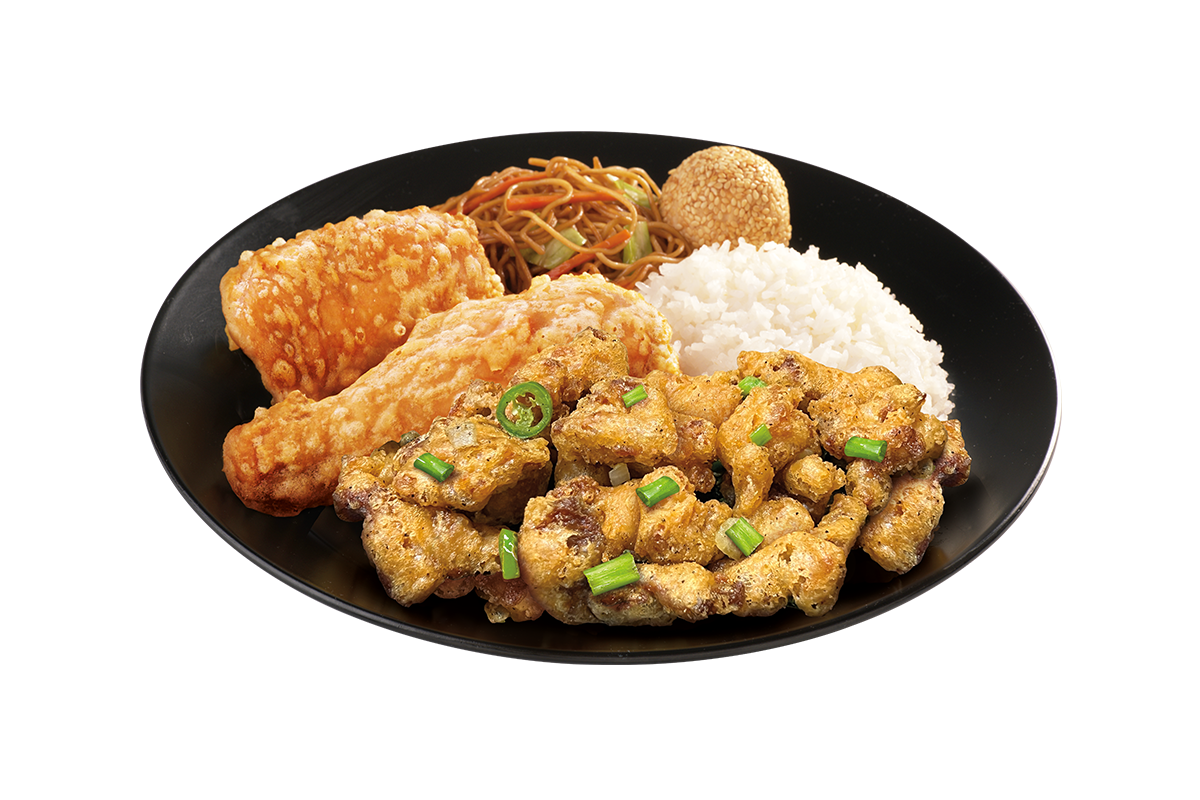 2pc Chinese-style Fried Chicken + Salt & Pepper Pork Lauriat | Order ...